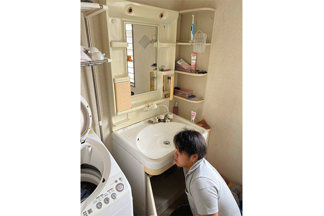三重県　某所　洗面台設置工事　